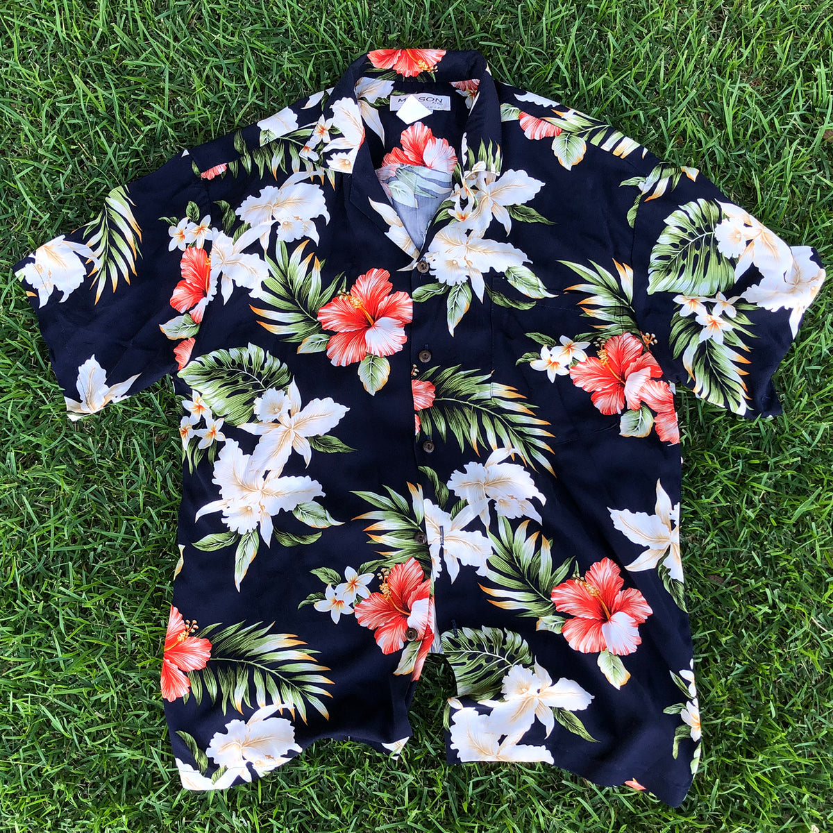 Dark Flower Aloha Shirt